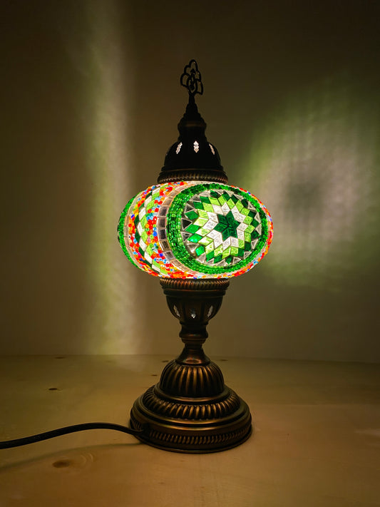 maroccan green lamp