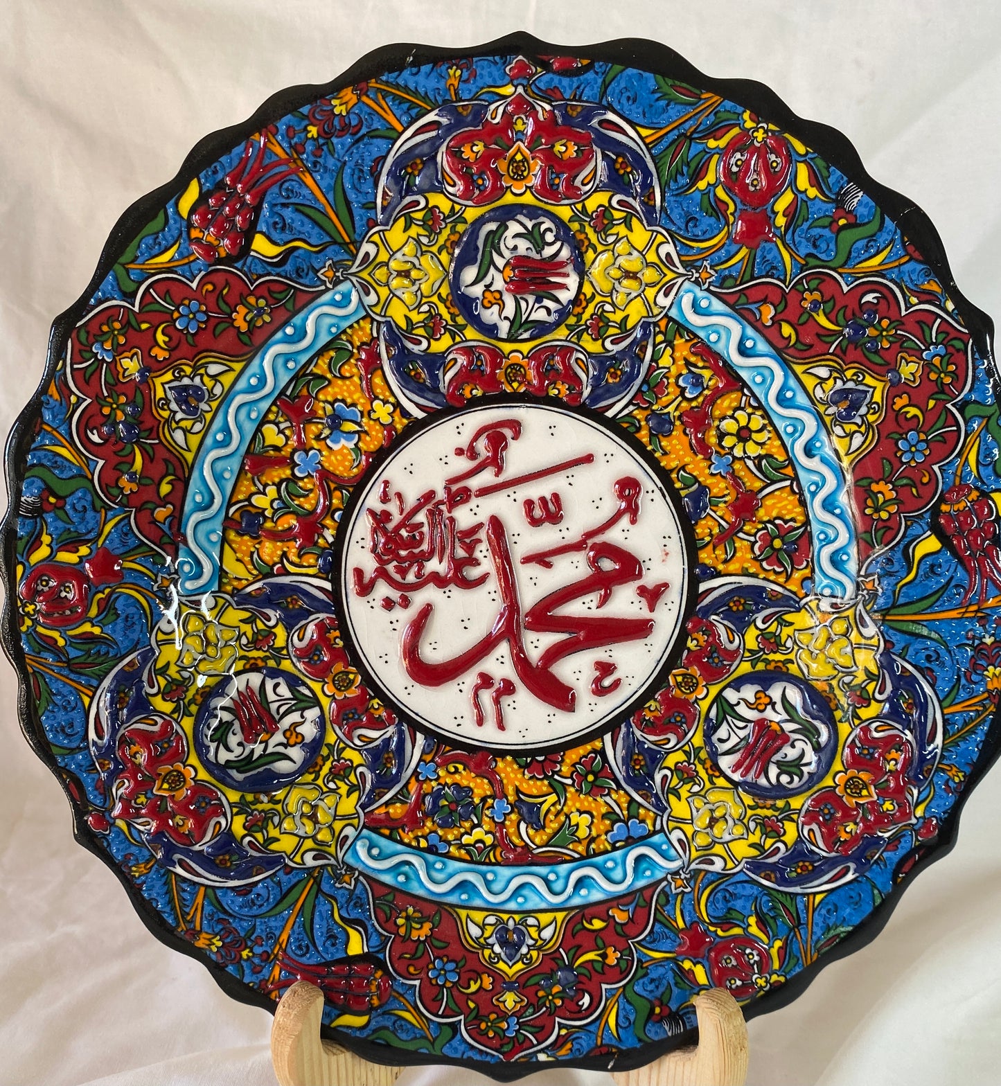 Hand-painted plate