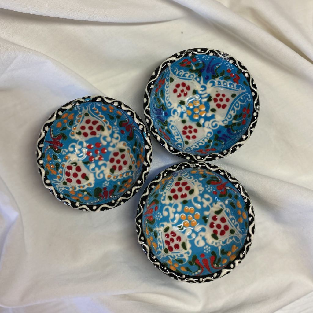 Light blue mini ceramic bowl